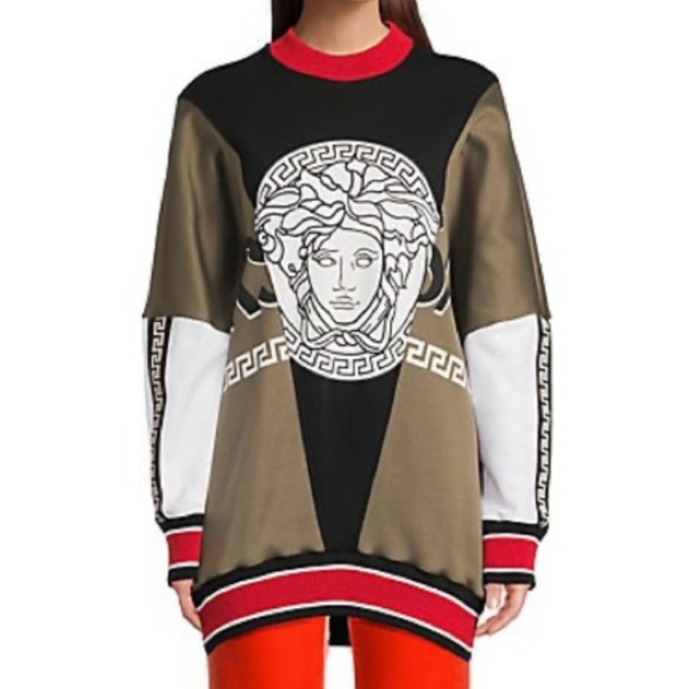 Versace Women’s Medusa Barocco Crewneck Sweatshirt IT38/US2 - Colorblock, NWT